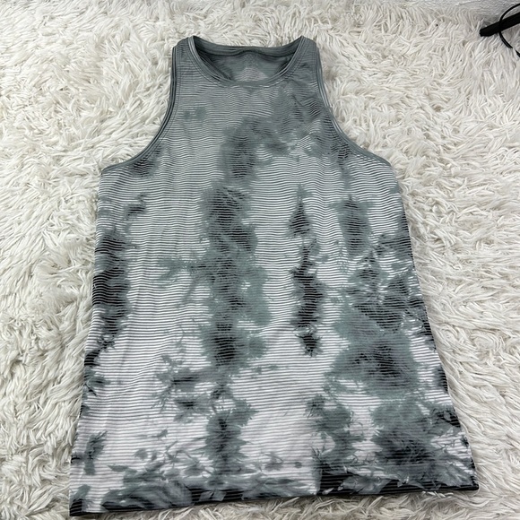 lululemon athletica Tops - Lululemon Swiftly Tech High Neck Racerback Tank 2.0 Shibori Stripe